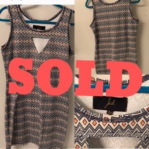 Patterned mini dress